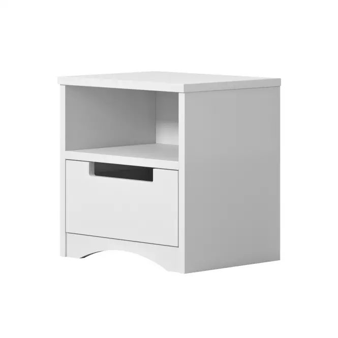 Éjjeliszekrény Classic fehér,4