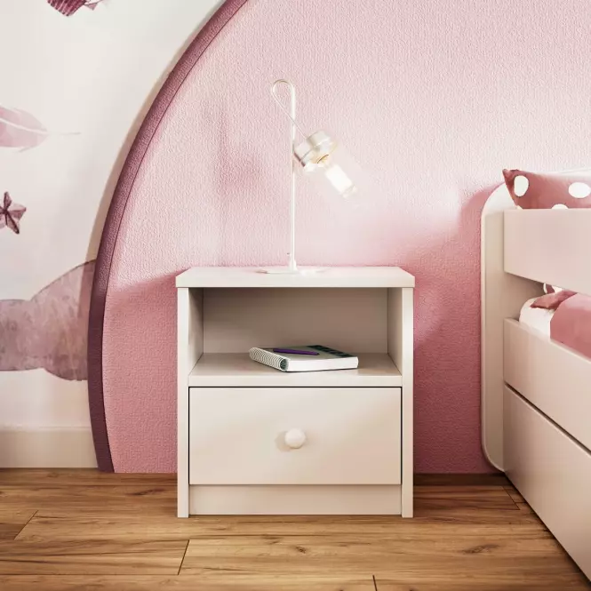 Éjjeliszekrény Babydreams fehér,7