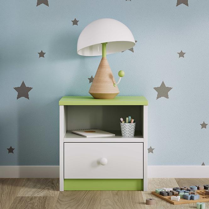 Éjjeliszekrény Babydreams zöld