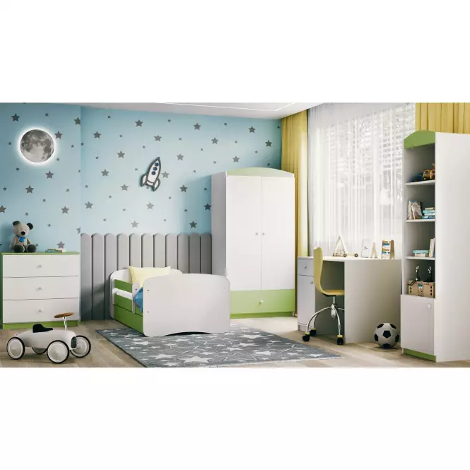 Éjjeliszekrény Babydreams zöld,8