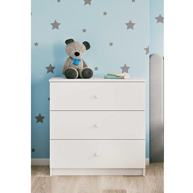 Komód gyermek számára Babydreams fehér