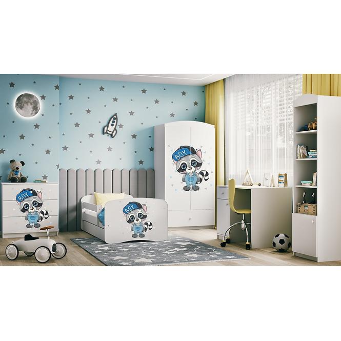 Komód gyermek számára Babydreams fehér –  mosómedve