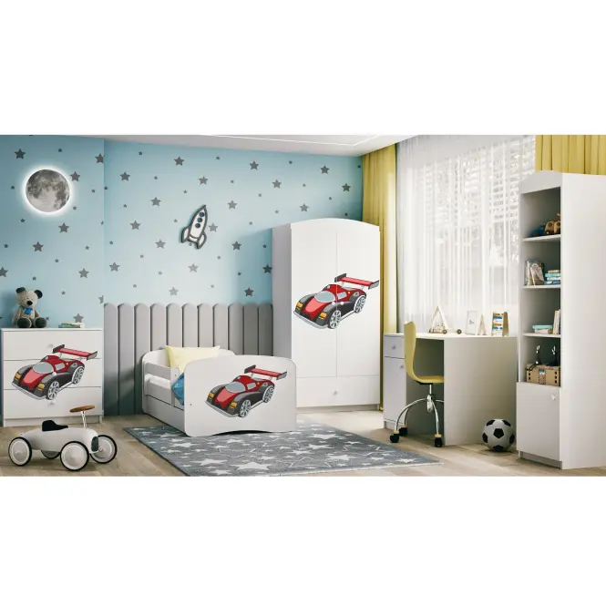 Komód gyermek számára Babydreams fehér – Auto