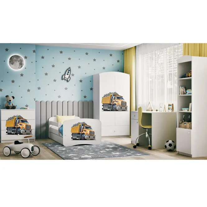 Komód gyermek számára Babydreams fehér – kamion