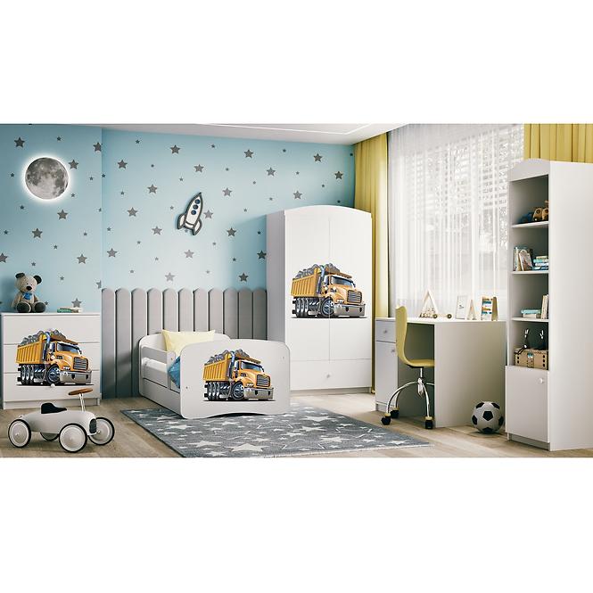 Komód gyermek számára Babydreams fehér – kamion