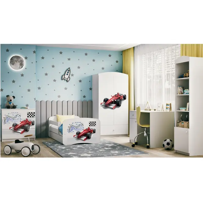 Komód gyermek számára Babydreams fehér – versenyző