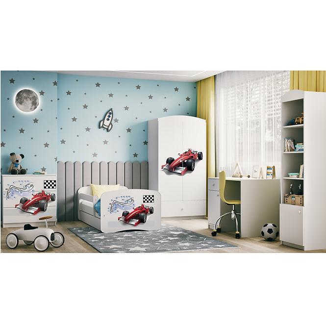 Komód gyermek számára Babydreams fehér – versenyző
