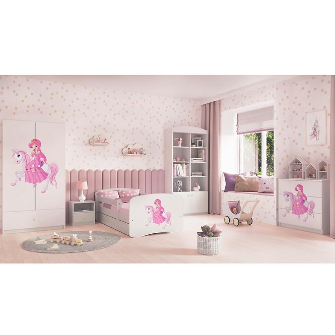 Komód gyermek számára Babydreams fehér – Hercegnő 1