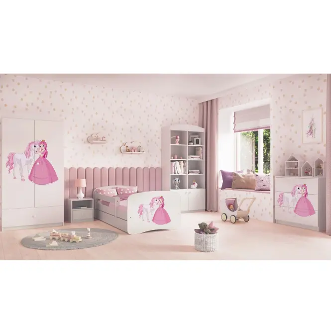 Komód gyermek számára Babydreams fehér – Hercegnő 2,6