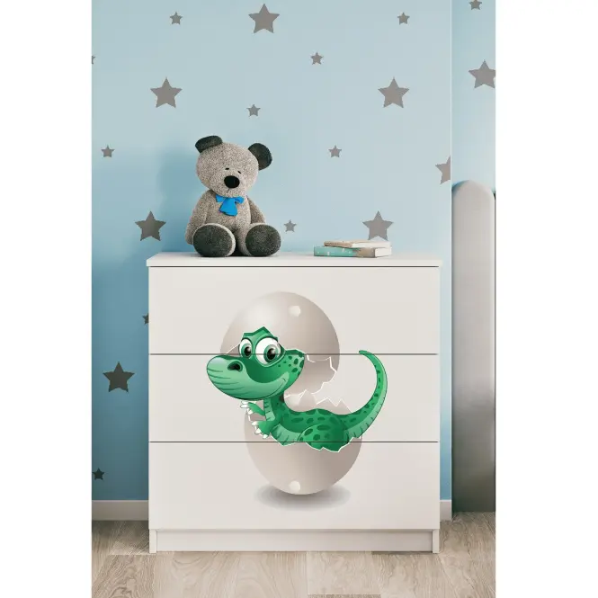 Komód gyermek számára Babydreams fehér – Dino,5