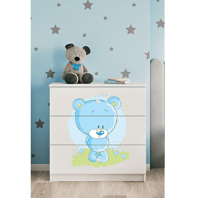 Komód gyermek számára Babydreams fehér – Medve Modrá,5