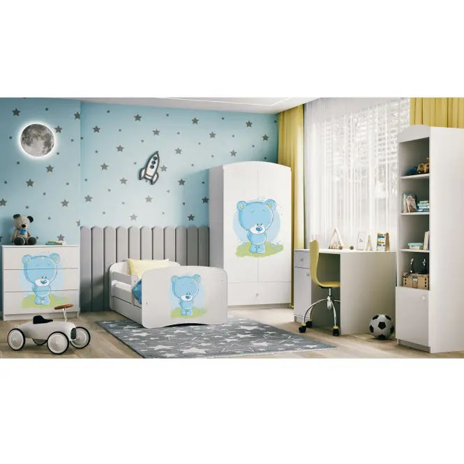 Komód gyermek számára Babydreams fehér – Medve Modrá