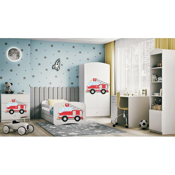 Komód gyermek számára Babydreams fehér – Tűzoltóosztag