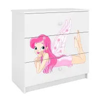 Komód gyermek számára Babydreams fehér – Tündér2