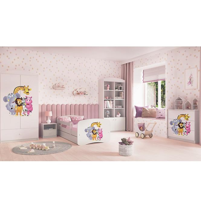 Komód gyermek számára Babydreams fehér – Zoo