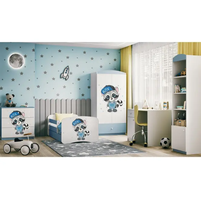 Komód gyermek számára Babydreams Kék–  mosómedve,6