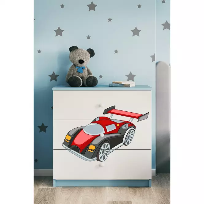 Komód Detsko számára Babydreams Kék– Auto,5