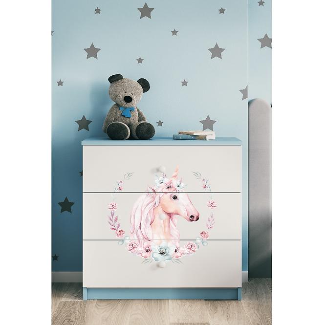 Komód gyermek számára Babydreams Kék– ló