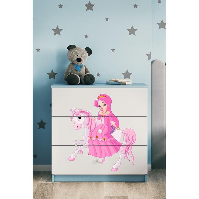 Komód gyermek számára Babydreams Kék– Hercegnő 1