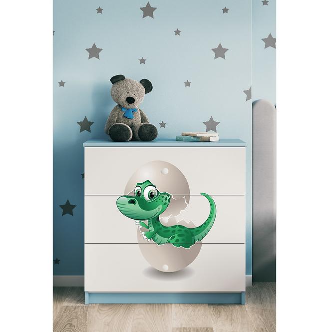 Komód gyermek számára Babydreams Kék– Dino