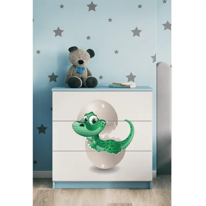 Komód gyermek számára Babydreams Kék– Dino,5