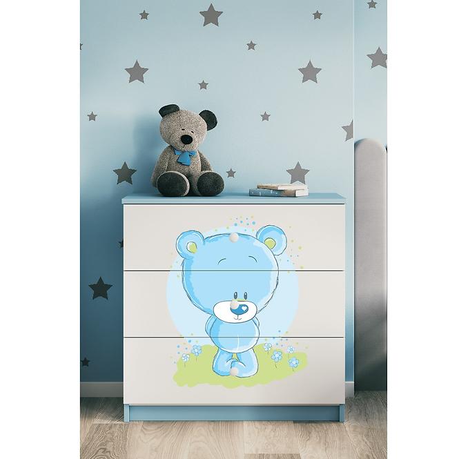 Komód gyermek számára Babydreams Kék– Medve kék