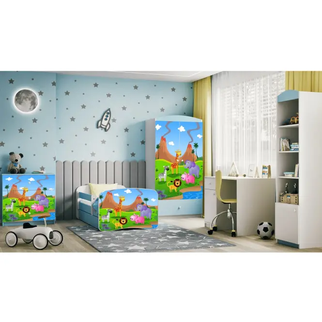 Komód gyermek számára Babydreams Kék– Safari