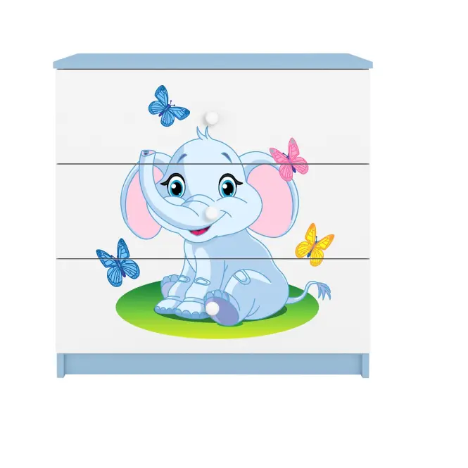 Komód gyermek számára Babydreams Kék– elefánt