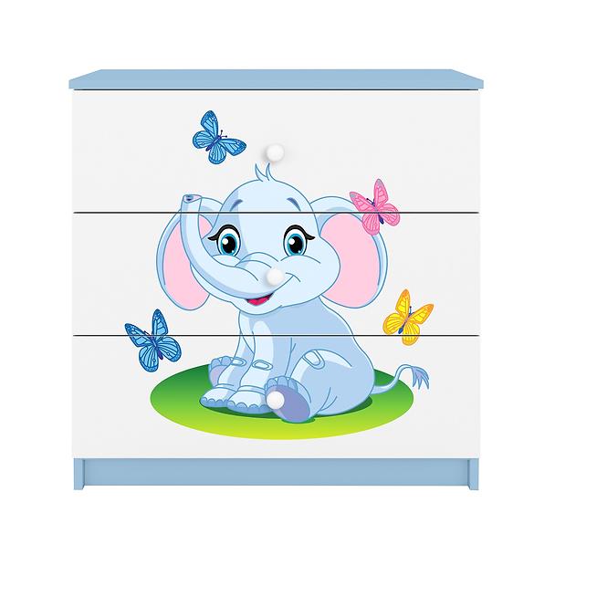 Komód gyermek számára Babydreams Kék– elefánt,4