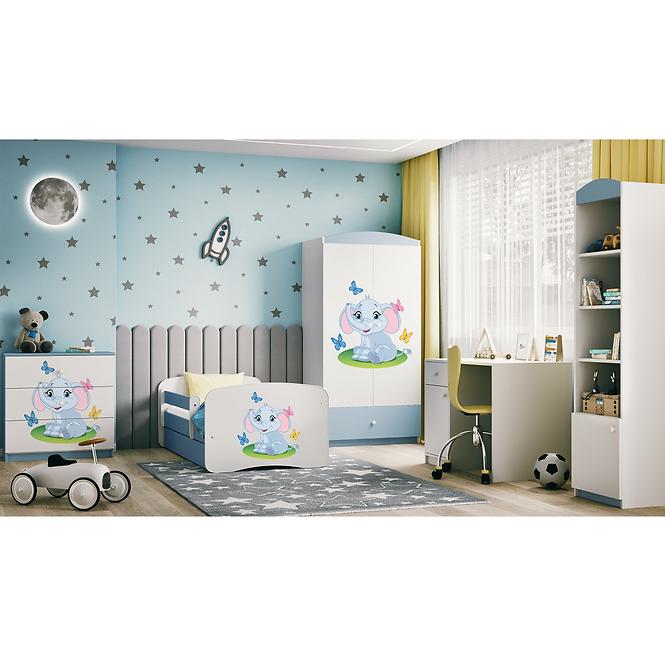 Komód gyermek számára Babydreams Kék– elefánt