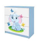 Komód gyermek számára Babydreams Kék– elefánt