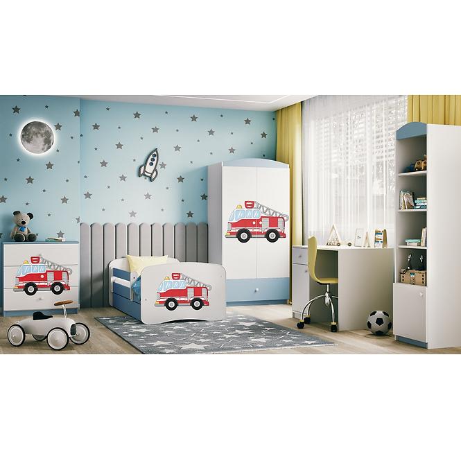 Komód gyermek számára Babydreams Kék– Tűzoltóosztag