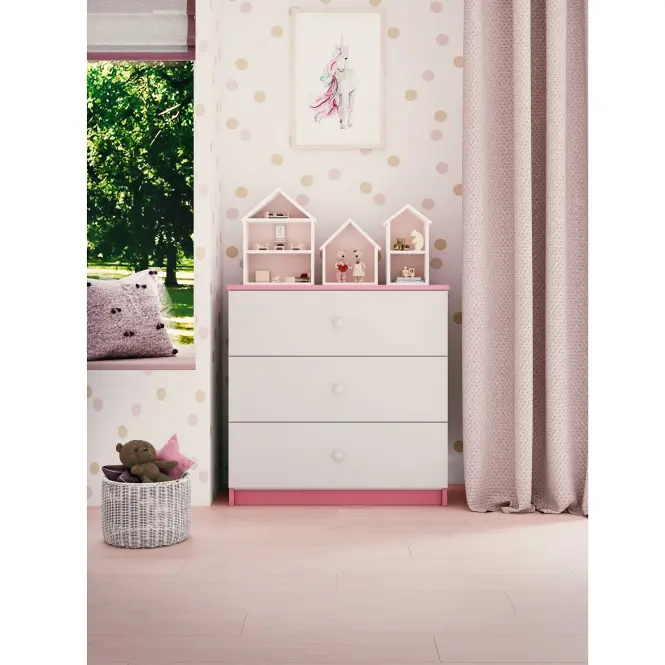 Komód gyermek számára Babydreams Rózsaszín