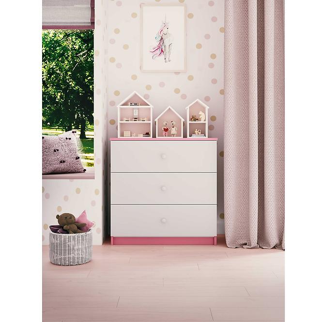 Komód gyermek számára Babydreams Rózsaszín