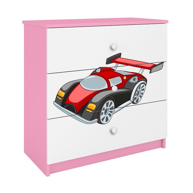 Komód Detsko számára Babydreams Rózsaszín – Auto