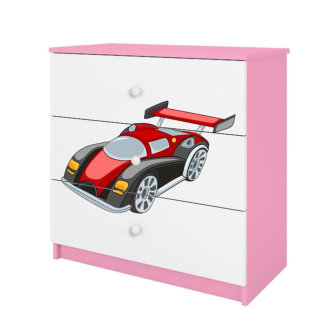 Komód gyermek számára Babydreams Rózsaszín – Auto