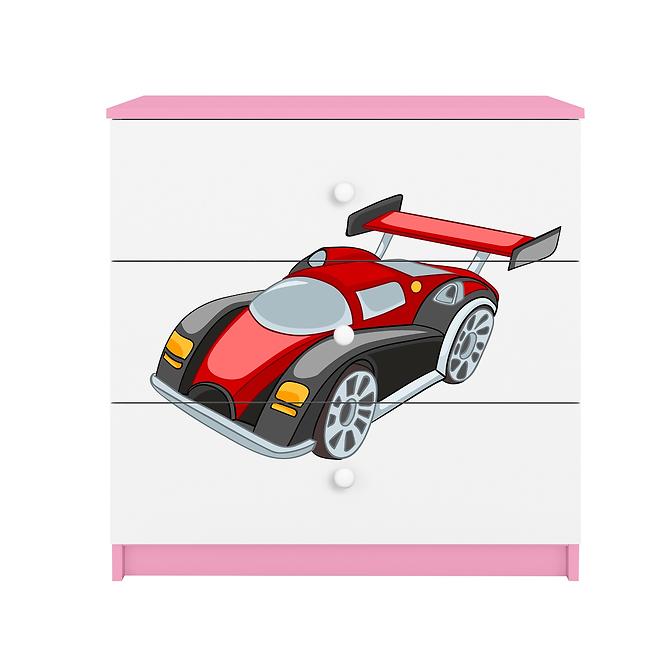 Komód gyermek számára Babydreams Rózsaszín – Auto