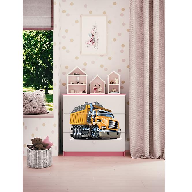 Komód gyermek számára Babydreams Rózsaszín – kamion,5