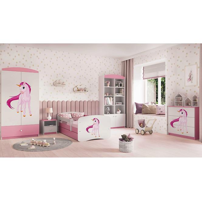 Komód gyermek számára Babydreams Rózsaszín – Egyszarvú