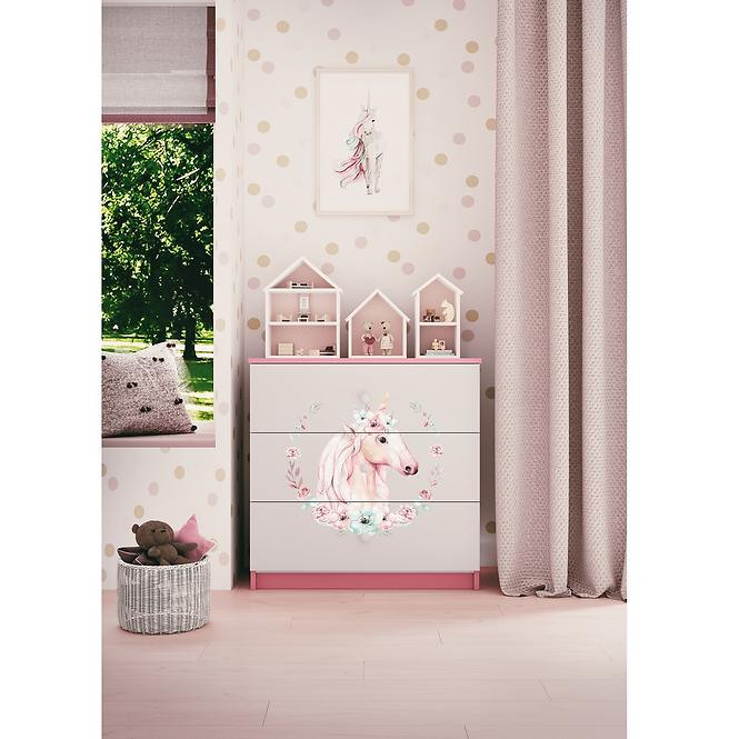 Komód gyermek számára Babydreams Rózsaszín – ló