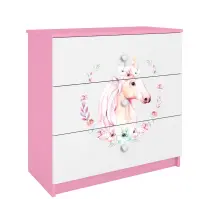 Komód gyermek számára Babydreams Rózsaszín – ló