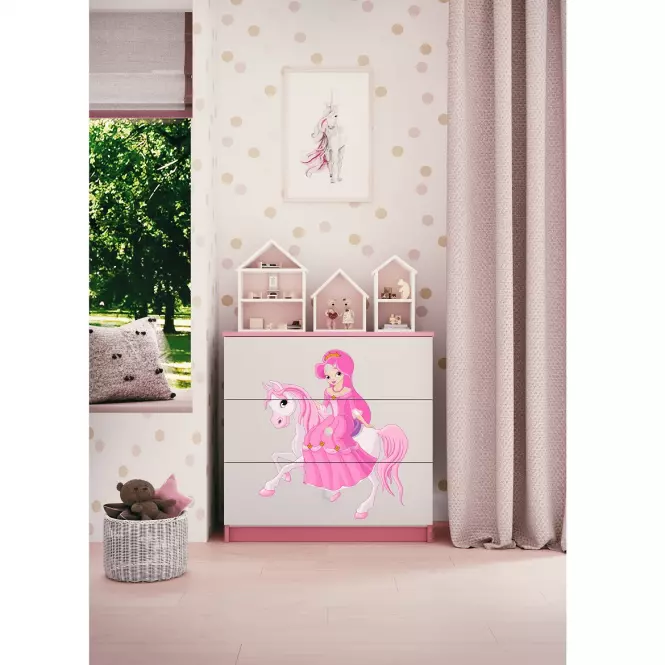Komód gyermek számára Babydreams Rózsaszín – Hercegnő 1