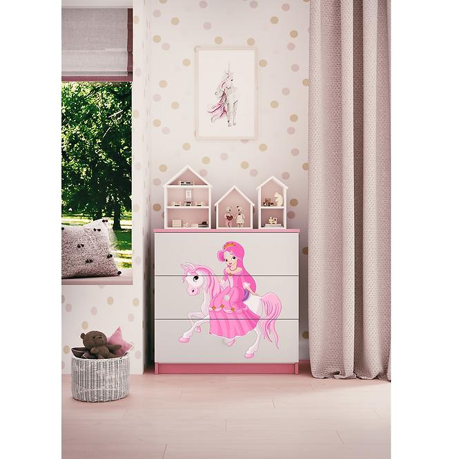 Komód gyermek számára Babydreams Rózsaszín – Hercegnő 1