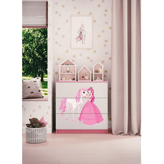 Komód gyermek számára Babydreams Rózsaszín – Hercegnő 2
