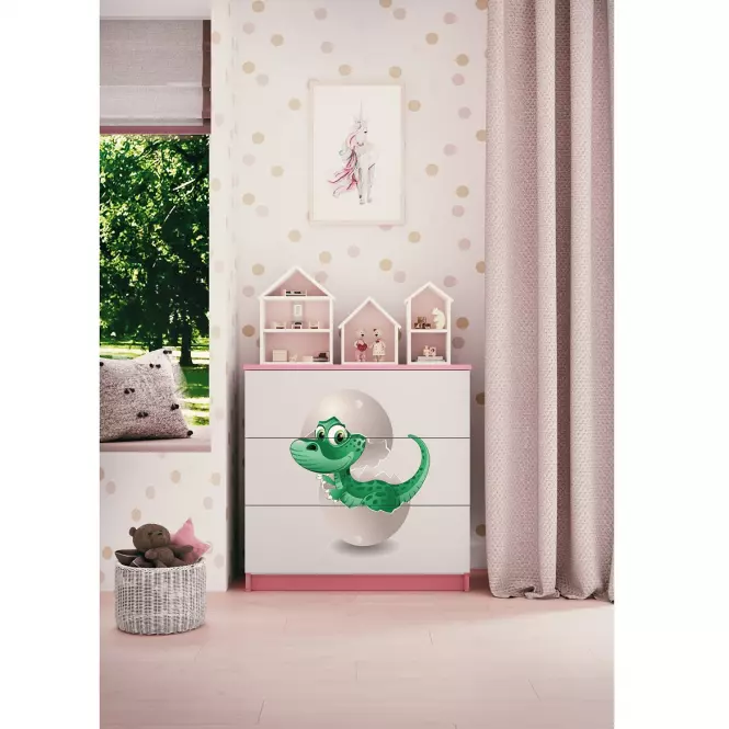 Komód gyermek számára Babydreams Rózsaszín – Dino