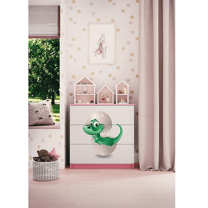 Komód gyermek számára Babydreams Rózsaszín – Dino