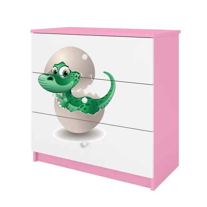 Komód gyermek számára Babydreams Rózsaszín – Dino,3