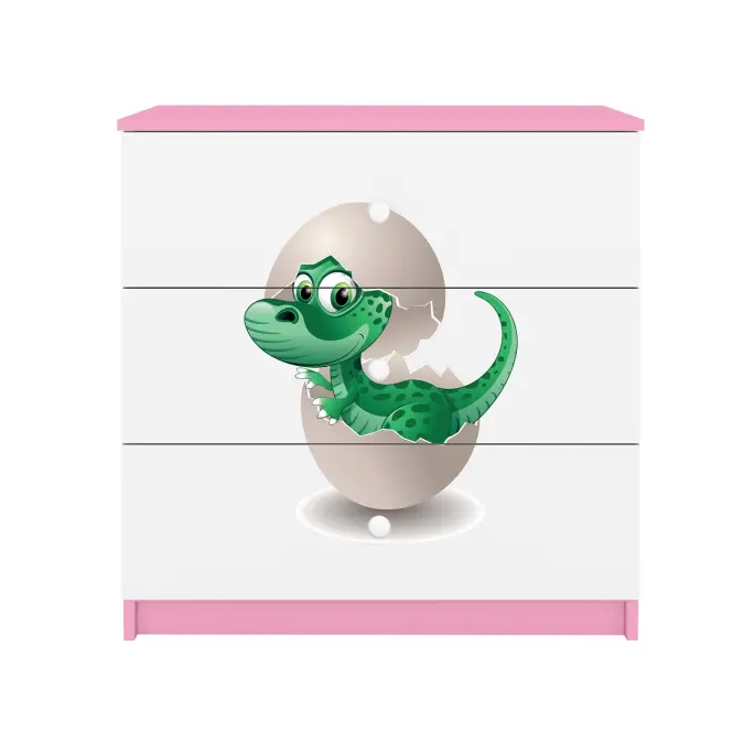 Komód gyermek számára Babydreams Rózsaszín – Dino,4