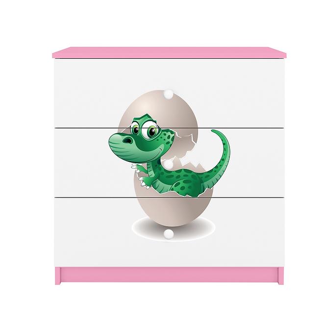 Komód gyermek számára Babydreams Rózsaszín – Dino,4
