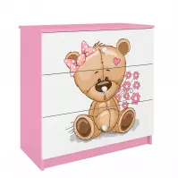 Komód gyermek számára Babydreams Rózsaszín – Medve Virágok